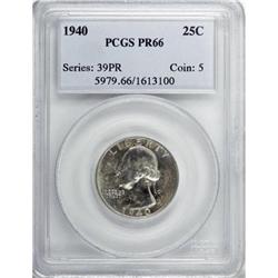 1940 25C PR66 PCGS