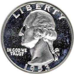 1953 25C Deep Cameo PR67 NGC