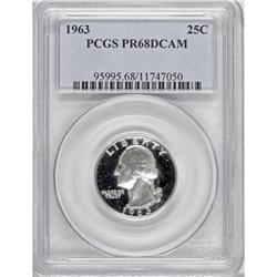 1963 25C Deep Cameo PR68 PCGS