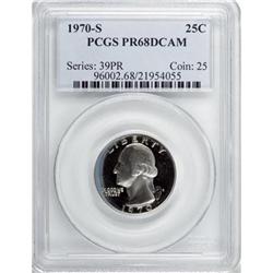 1970-S 25C Deep Cameo PR68 PCGS