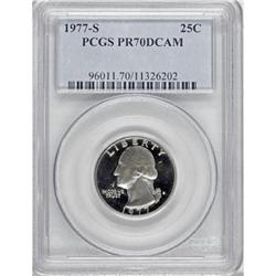 1977-S 25C Deep Cameo PR70 PCGS