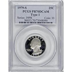 1979-S 25C Type One Deep Cameo PR70 PCGS