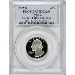 1979-S 25C Type Two Deep Cameo PR70 PCGS