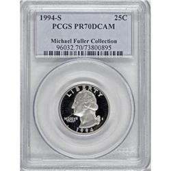 1994-S 25C Clad Deep Cameo PR70 PCGS