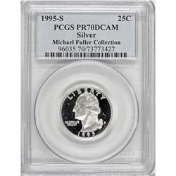 1995-S 25C Silver Deep Cameo PR70 PCGS