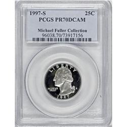 1997-S 25C Clad Deep Cameo PR70 PCGS