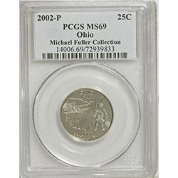 2002-P 25C Ohio MS69 PCGS