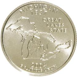 2004-D 25C Michigan MS69 PCGS