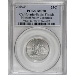 2005-P 25C California Satin MS70 PCGS
