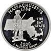 Image 1 : 2000-S 25C Massachusetts Clad Deep Cameo PR70 PCGS