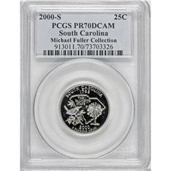 2000-S 25C South Carolina Clad Deep Cameo PR70 PCGS