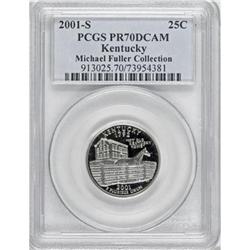 2001-S 25C Kentucky Clad Deep Cameo PR70 PCGS