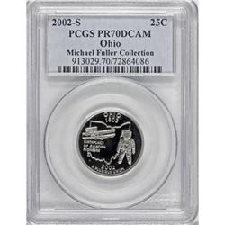 2002-S 25C Ohio Clad Deep Cameo PR70 PCGS