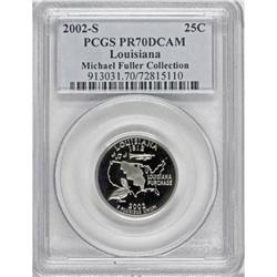 2002-S 25C Louisiana Clad Deep Cameo PR70 PCGS