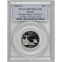 2003-S 25C Maine Clad Deep Cameo PR70 PCGS