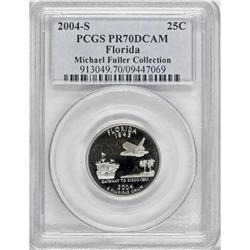 2004-S 25C Florida Clad Deep Cameo PR70 PCGS