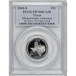 2004-S 25C Texas Clad Deep Cameo PR70 PCGS