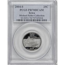 2004-S 25C Iowa Clad Deep Cameo PR70 PCGS
