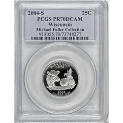 2004-S 25C Wisconsin Clad Deep Cameo PR70 PCGS