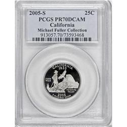 2005-S 25C California Clad Deep Cameo PR70 PCGS
