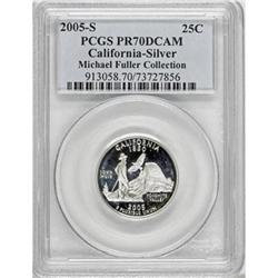 2005-S 25C California Silver Deep Cameo PR70 PCGS