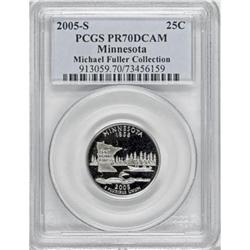 2005-S 25C Minnesota Clad Deep Cameo PR70 PCGS