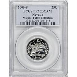 2006-S 25C Nevada Clad Deep Cameo PR70 PCGS