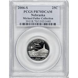 2006-S 25C Nebr. Clad Deep Cameo PR70 PCGS