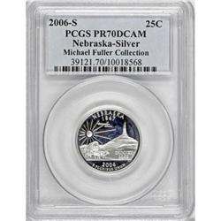 2006-S 25C Nebr. Silver Deep Cameo PR70 PCGS