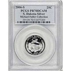 2006-S 25C S.D. Silver Deep Cameo PR70 PCGS