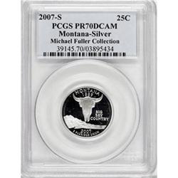 2007-S 25C Montana Clad Deep Cameo PR70 PCGS