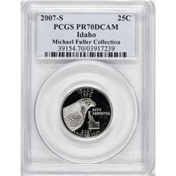 2007-S 25C Idaho Clad Deep Cameo PR70 PCGS