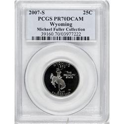 2007-S 25C Wyoming Clad Deep Cameo PR70 PCGS