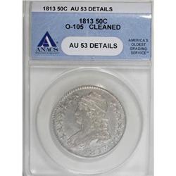 1813 50C AU53 ANACS