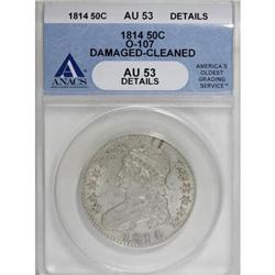 1814 50C AU53 ANACS