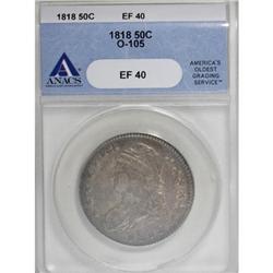 1818 50C XF40 ANACS