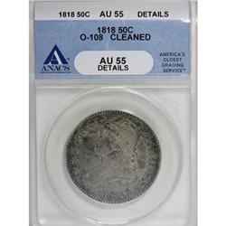 1818 50C AU55 ANACS