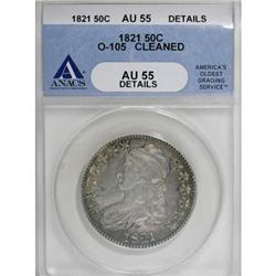 1821 50C AU55 ANACS