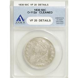 1830 50C Small 0 VF20 ANACS