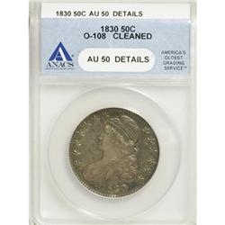 1830 50C Small 0 AU50 ANACS