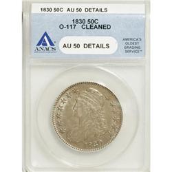 1830 50C Small 0 AU50 ANACS