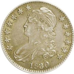 1830 50C Large 0 AU53 ANACS