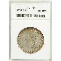1833 50C AU50 ANACS