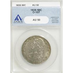 1835 50C AU50 ANACS