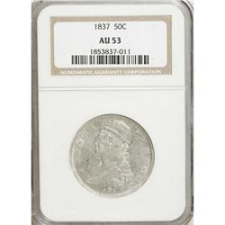1837 50C AU53 NGC
