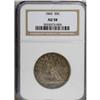 Image 1 : 1845 50C AU58 NGC
