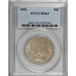 1892 50C MS63 PCGS
