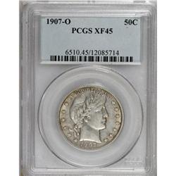 1907-O 50C XF45 PCGS