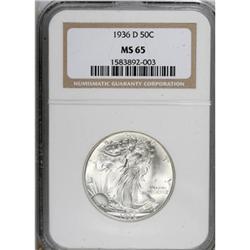 1936-D 50C MS65 NGC