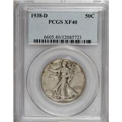 1938-D 50C XF40 PCGS